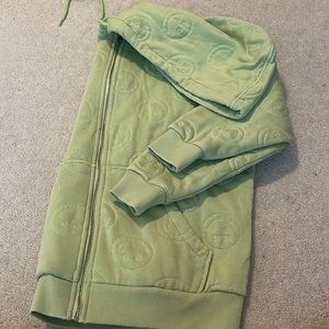 Green smiley face full zip jacket (never worn)